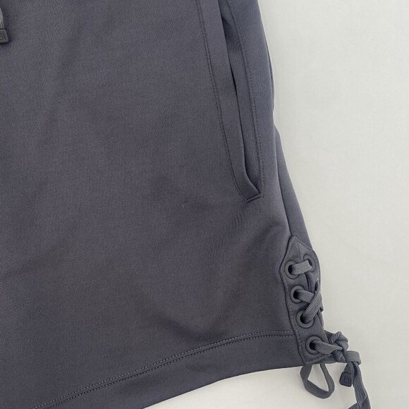 BLANC NOIR Side Medium Lace Up Romper Sleeveless Charcoal Gray Modal - Picture 7 of 16